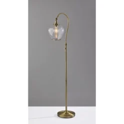 Bradford Floor Lamp (Includes Light Bulb) Antique Brass - Adesso -Adesso GUEST 007ac177 e30c 4373 8043 4310d5343aa1