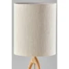 Adesso Mayfair Table Lamp Natural: ETL Listed, Wood Body, Polyester Drum Shade, 27.5" Height -Adesso GUEST 09ca5f8b 2a54 48a2 93ca 45672a0387dc