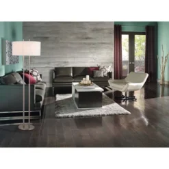 62" Duet Floor Lamp Silver/Ivory - Adesso -Adesso GUEST 0adfb4e5 0d4d 428b bc9c 1cc2a820f655