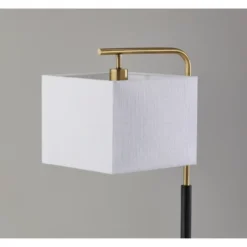 Flora Antique Brass Table Lamp Black - Adesso -Adesso GUEST 0bcb1b94 82d0 478e 9399 0b5db8d70976