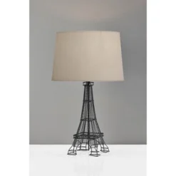 Adesso Eiffel Tower Table Lamp Black/Beige: Acrylic 3-D Base, No Assembly, UL Listed, Modern Decor 7 Adesso Eiffel Tower Table Lamp Black/Beige: Acrylic 3-D Base, No Assembly, UL Listed, Modern Decor -Adesso GUEST 0c07cc7f d976 49fc a41a e604fc4f83e5