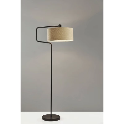 Jacob Floor Lamp Antique Bronze - Adesso 3 Jacob Floor Lamp Antique Bronze - Adesso