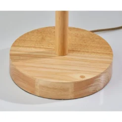 Adesso Mayfair Floor Lamp Natural: ETL Listed, Beige Drum Shade, Metal Base, Rotary Switch -Adesso GUEST 0d5a8519 dc74 4f9e 88d3 3a0859414773