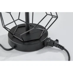 Adesso Chiara 2 Piece Bonus Pack Black: Contemporary Metal Cage Base, White Drum Shades, ETL Listed, No Assembly Required -Adesso GUEST 0f01489a 1aa4 4bf7 abb9 2edfa23ea51b