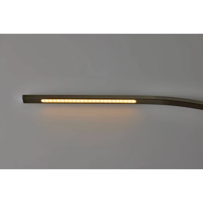 Sonic Arc Floor Lamp With Smart Switch Silver (Includes LED Light Bulb) - Adesso 6 Sonic Arc Floor Lamp With Smart Switch Silver (Includes LED Light Bulb) - Adesso - Image 4