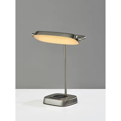 Radley Charge Table Lamp With Smart Switch Silver (Includes LED Light Bulb) - Adesso 4 Radley Charge Table Lamp With Smart Switch Silver (Includes LED Light Bulb) - Adesso - Image 2