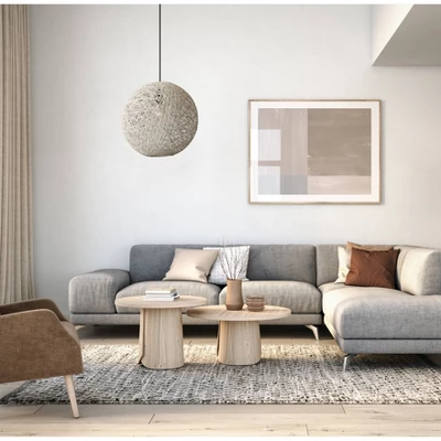 Havana Large Pendant Natural - Adesso 5 Havana Large Pendant Natural - Adesso - Image 3