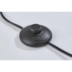 Adesso Lyons Floor Lamp Black: Modern Metal Design, ETL Listed, 3 Bulb Capacity, Beige Shade -Adesso GUEST 14c1c67b 26e0 44de bee9 c1b47951191b