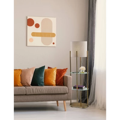 Norman Shelf Floor Lamp Antique Brass - Adesso 5 Norman Shelf Floor Lamp Antique Brass - Adesso - Image 3