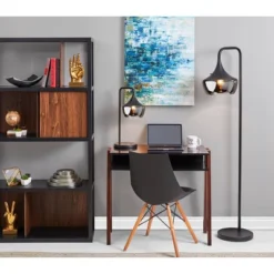 Eliza Floor Lamp Black - Adesso