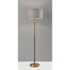 59" 3-way Bergen Floor Lamp Black - Adesso -Adesso GUEST 1b186dbd e3ae 4cd5 90c1 b7b582271d7b