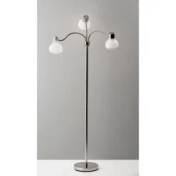 69" 3 Arm Presley Floor Lamp Light Silver - Adesso