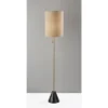 Adesso Tucker Floor Lamp Antique Brass: 61" High With Pull Chain, ETL Listed, Metal Body, Polyester Shade -Adesso GUEST 1d3020e4 6938 46a9 9949 9865be8f41f9