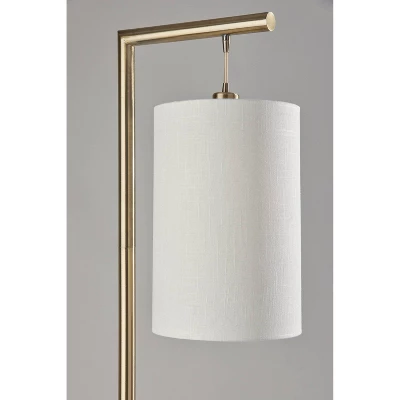 Reggie Floor Lamp Antique Brass - Adesso 6 Reggie Floor Lamp Antique Brass - Adesso - Image 4