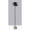 Adesso Wilder Floor Lamp Black: Dual Pull Chain, ETL Listed, Metal Dome Shade, 62" Height -Adesso GUEST 26eed238 bb04 46c2 b4a3 3f36f0e10ff7