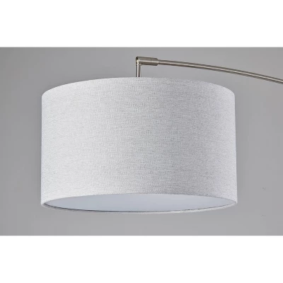 Adler Arc Lamp Brushed Steel - Adesso 7 Adler Arc Lamp Brushed Steel - Adesso - Image 5