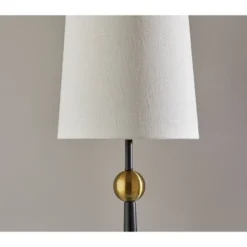 Francis Table Lamp Black - Adesso: Mid-Century Modern Design, Off-White Shade, 29" Height -Adesso GUEST 2e6913ce 9647 4e5c 88d1 3420de81672b