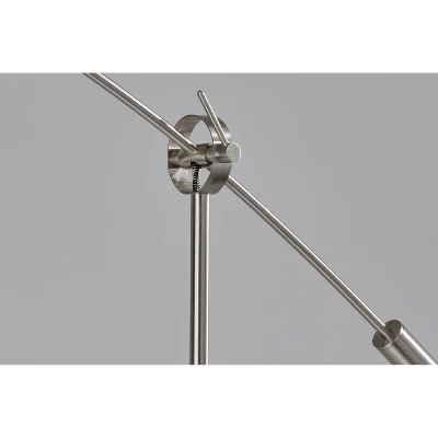 Adler Arc Lamp Brushed Steel - Adesso 6 Adler Arc Lamp Brushed Steel - Adesso - Image 4