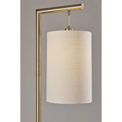 Reggie Floor Lamp Antique Brass - Adesso 7 Reggie Floor Lamp Antique Brass - Adesso - Image 5