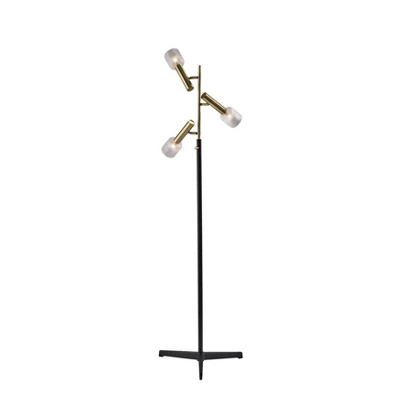 Melvin Antique Brass Floor Lamp (Includes LED Light Bulb) Black - Adesso 3 Melvin Antique Brass Floor Lamp (Includes LED Light Bulb) Black - Adesso