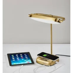 Radley Charge Desk Lamp With Smart Switch Antique Brass (Includes LED Light Bulb) - Adesso 11 Radley Charge Desk Lamp With Smart Switch Antique Brass (Includes LED Light Bulb) - Adesso -Adesso GUEST 3be49afd d5a3 4f8d a3de 8ee2fd160e73