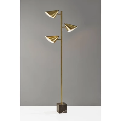 Hawthorne Tree Lamp Antique Brass - Adesso 3 Hawthorne Tree Lamp Antique Brass - Adesso