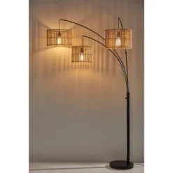 82" Cabana Collection 3-Arm Arc Lamp Black - Adesso 22 82" Cabana Collection 3-Arm Arc Lamp Black - Adesso -Adesso GUEST 409c2b20 4279 49bb 8542 f6d3e3f05c79