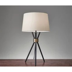 25.5" Benson Table Lamp Black - Adesso