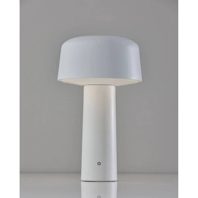 Adesso Lenny Cordless Table Lamp (Includes LED Light Bulb) White: Modern Desk Lamp, Touch Sensor, 3-Way Dimmable, ETL Listed 4 Adesso Lenny Cordless Table Lamp (Includes LED Light Bulb) White: Modern Desk Lamp, Touch Sensor, 3-Way Dimmable, ETL Listed - Image 2