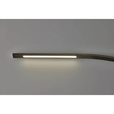 Sonic Arc Floor Lamp With Smart Switch Silver (Includes LED Light Bulb) - Adesso 4 Sonic Arc Floor Lamp With Smart Switch Silver (Includes LED Light Bulb) - Adesso - Image 2