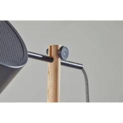 Dylan Floor Lamp Natural Wood/Black - Adesso -Adesso GUEST 500e4691 8e53 4380 9443 7f3d77f0e995