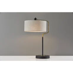 Jacob Table Lamp Black/Brass - Adesso -Adesso GUEST 50843996 5ac9 4941 8084 f896b587d462