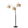 74" 3-way Trinity Arc Lamp Brown - Adesso -Adesso GUEST 52ca4365 d79d 4c2b b701 dbf9609575b1