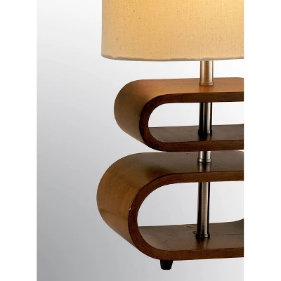 Rhythm Table Lamp Walnut - Adesso 3 Rhythm Table Lamp Walnut - Adesso