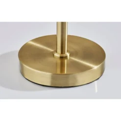 Adesso Claremont Table Lamp Antique Brass: Off-White Linen Shade, Dual Pull Chain, ETL Listed -Adesso GUEST 57131c77 0b83 4c8f b182 2fded00c8ab0