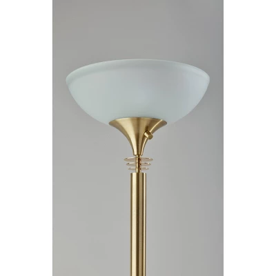 Metropolis Torchiere Antique Brass - Adesso 4 Metropolis Torchiere Antique Brass - Adesso - Image 2