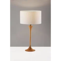 Rebecca Table Lamp Natural Rubberwood With Antique Brass Accent - Adesso 10 Rebecca Table Lamp Natural Rubberwood With Antique Brass Accent - Adesso -Adesso GUEST 592b5944 1ae0 458d 8b63 267c10df1335