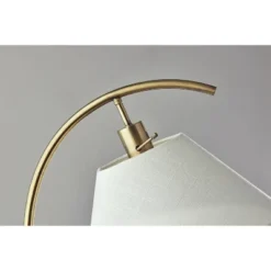 Jerome Floor Lamp Black/Antique Brass - Adesso -Adesso GUEST 5deb15c5 50ff 4520 a422 a255d9eb8bb6