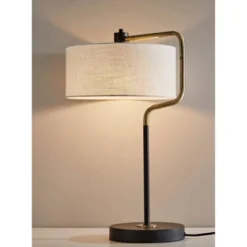 Jacob Table Lamp Black/Brass - Adesso -Adesso GUEST 5e13caaf 7615 45dd 9c0a 1df94634edc9