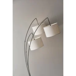 Trinity Arc Lamp Brushed Steel - Adesso -Adesso GUEST 602e2267 1d98 4103 952f 6f51efeed5aa
