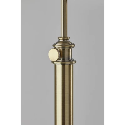 Barton Floor Lamp Antique Brass - Adesso 7 Barton Floor Lamp Antique Brass - Adesso - Image 5