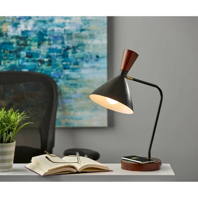 Arlo Wireless Charging Desk Lamp Black - Adesso 3 Arlo Wireless Charging Desk Lamp Black - Adesso