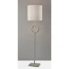 Adesso Elizabeth Floor Lamp Beige: 62.5" Tall, Rustic Textured Finish, 3-Way Rotary Switch, UL Listed