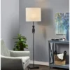 Elton Rubber Wood Floor Lamp Black - Adesso -Adesso GUEST 6883a81a b1bf 4a99 87f5 bbe7eee26744