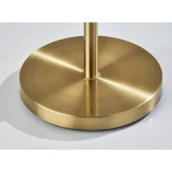 Nina Floor Lamp Antique Brass (Includes LED Light Bulb) - Adesso -Adesso GUEST 6c07bfb4 bfc6 49f2 baed 8f0a89271010