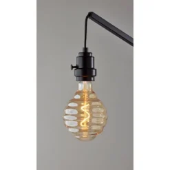 Wren Floor Lamp Black (Includes Light Bulb) - Adesso -Adesso GUEST 73dec3f6 6ca9 4a35 8d03 ca5ddc7de8c1