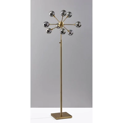 Adesso Starling Floor Lamp (Includes LED Light Bulb) Brass: Modern 9-Light, Dimmable, Touch Sensor, ETL Listed 5 Adesso Starling Floor Lamp (Includes LED Light Bulb) Brass: Modern 9-Light, Dimmable, Touch Sensor, ETL Listed - Image 3