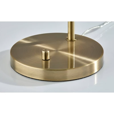 Kieran Table Lamp Antique Brass (Includes LED Light Bulb) - Adesso 4 Kieran Table Lamp Antique Brass (Includes LED Light Bulb) - Adesso - Image 2