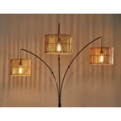 82" Cabana Collection 3-Arm Arc Lamp Black - Adesso 18 82" Cabana Collection 3-Arm Arc Lamp Black - Adesso -Adesso GUEST 77f52e15 34ea 4161 9062 45714cfd3278