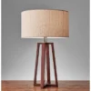 Adesso 23.75" Quinn Table Lamp Brown: ETL Listed, Linen Shade, No Assembly Required -Adesso GUEST 7a75ec8a 02fb 4497 b98f 06224d216fae